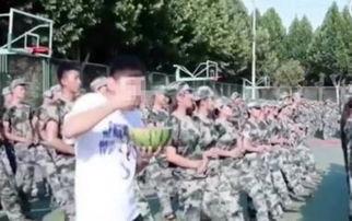 潍坊军训吃瓜事件视频,视频揭露校园不文明现象引发热议